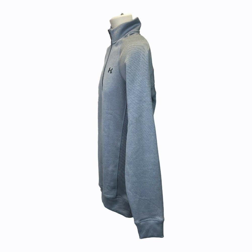 Under Armour Storm Golf Mens Size Small Gray 1/4 Zip Fleece Sweater Lightweight - Picture 3 of 6